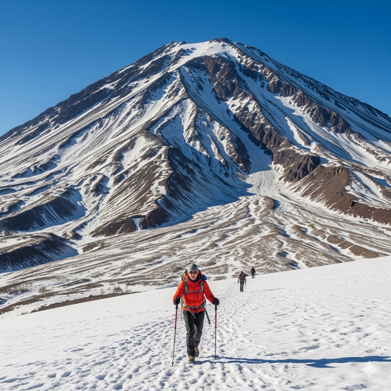 Výstup na horu Aragats