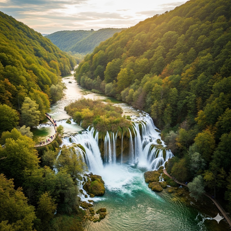 Národní park Una a vodopád Štrbački Buk