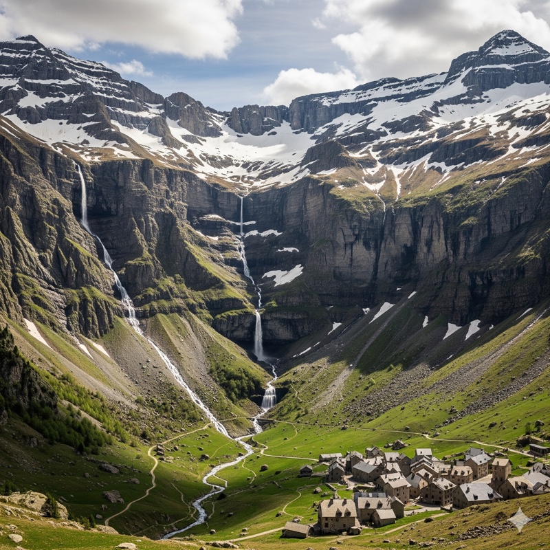 Cirque de Gavarnie: Ledovcový amfiteátr v Pyrenejích