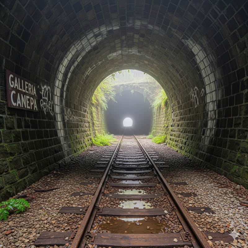 Canepa: Bývalý železniční tunel