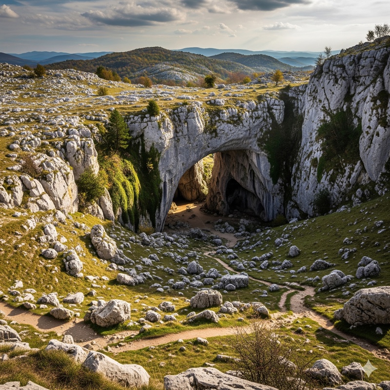 Krasová planina a jeskyně Škocjan