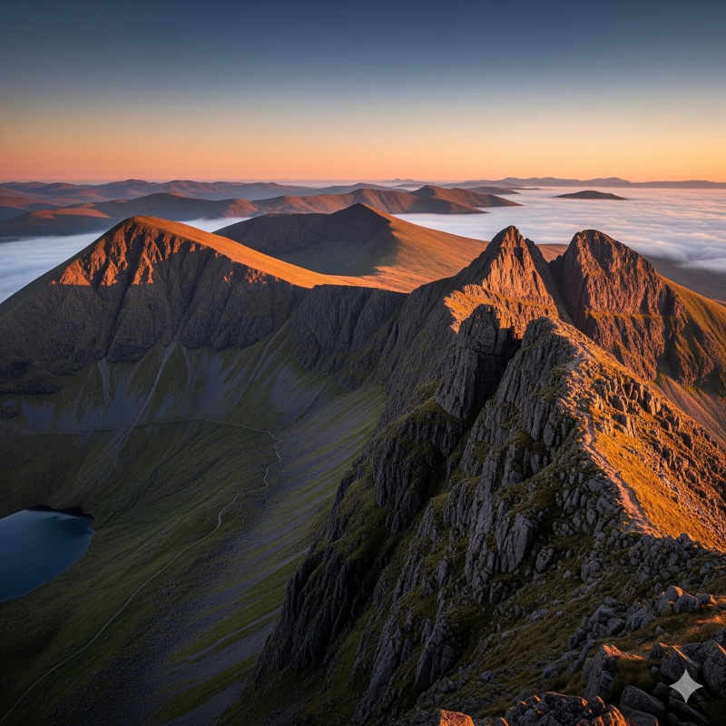 Pohoří Glyderau a Tryfan